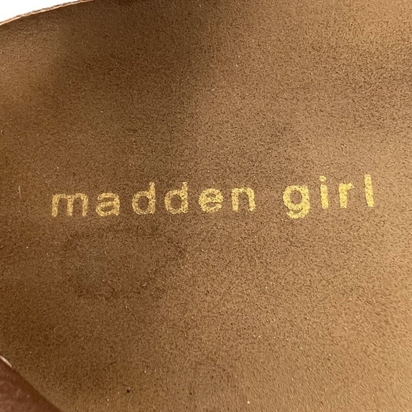 Madden Girl Rose Gold Shimmer Jimmie Platform Espadrille Sandals Size 3 Girl’s - Picture 2 of 10